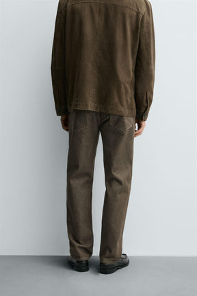 COTTON REGULAR FIT TROUSERS - Image 3