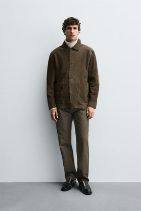 COTTON REGULAR FIT TROUSERS - Image 1