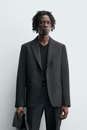 WOOL SUIT BLAZER - Image 2