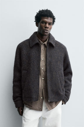 CROPPED TEXTURED OVERSHIRT - Image 2