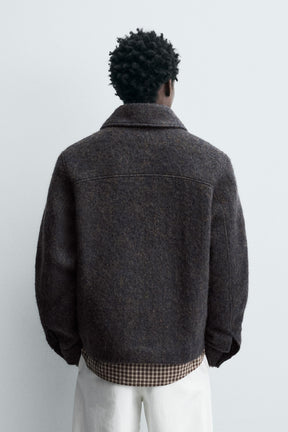 CROPPED TEXTURED OVERSHIRT - Image 3