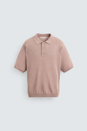 TEXTURED KNIT POLO SHIRT - Image 7
