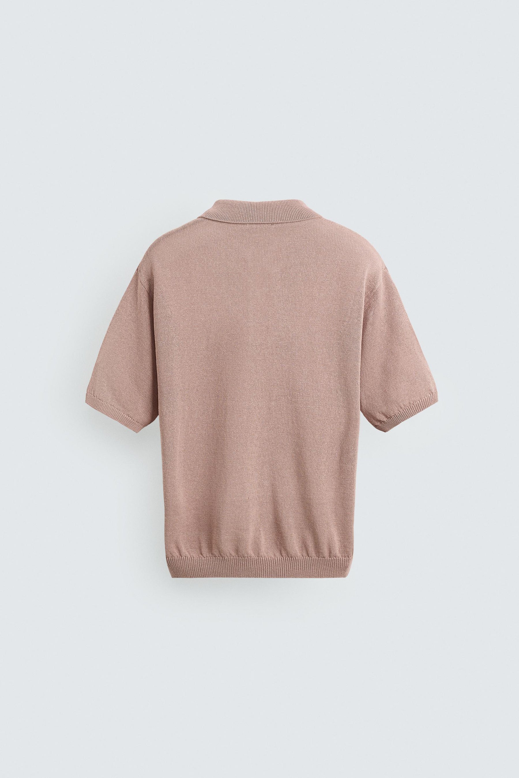 TEXTURED KNIT POLO SHIRT - Image 8