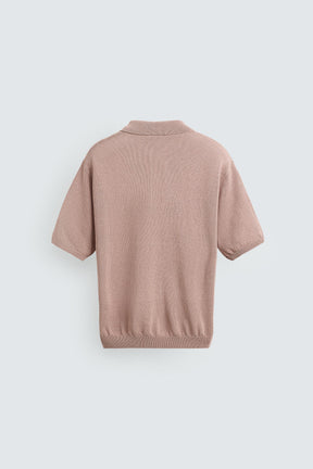 TEXTURED KNIT POLO SHIRT - Image 8