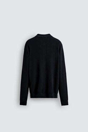 COTTON/LYOCELL KNIT POLO SHIRT - Image 7