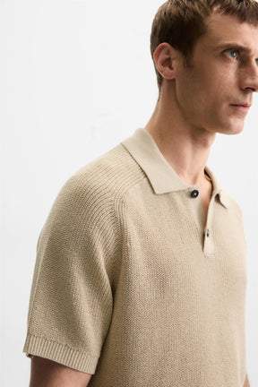 TEXTURED KNIT POLO SHIRT - Image 7
