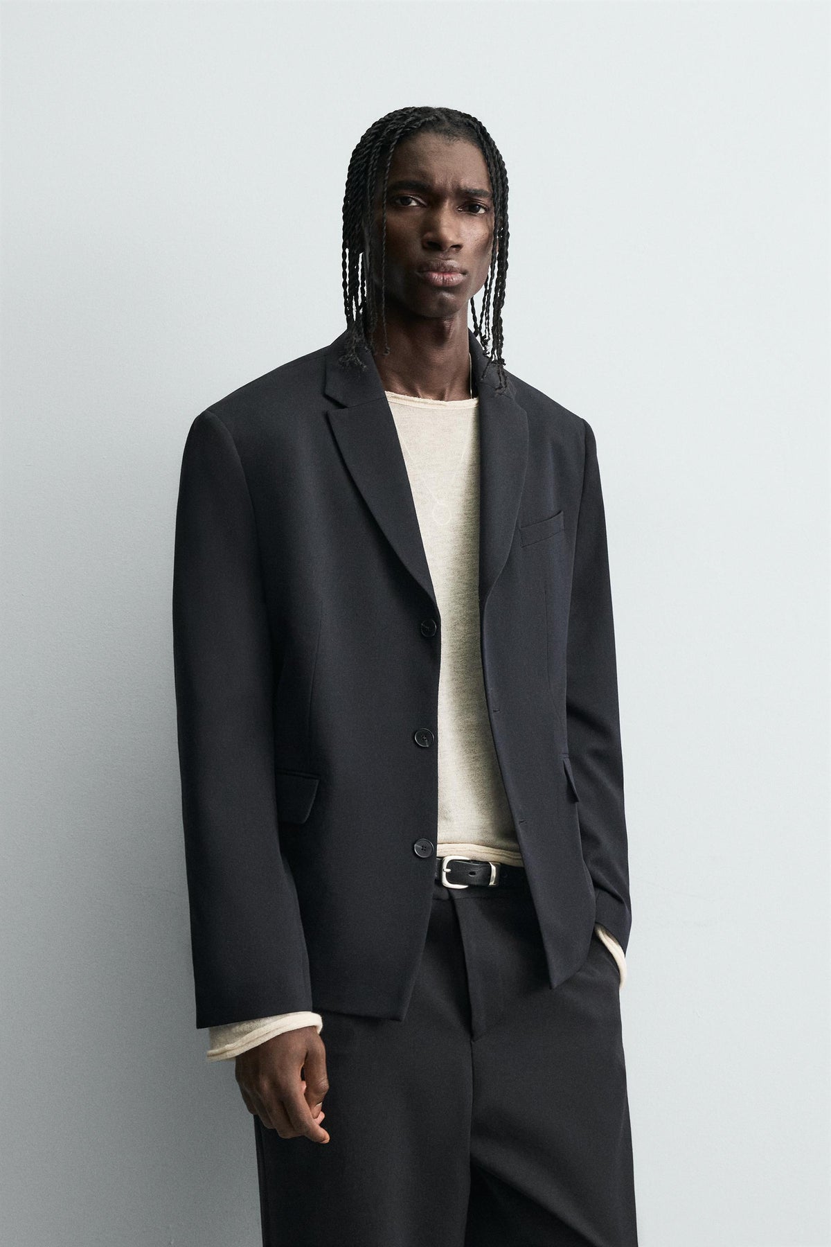 WOOL BLEND SUIT BLAZER - Image 2