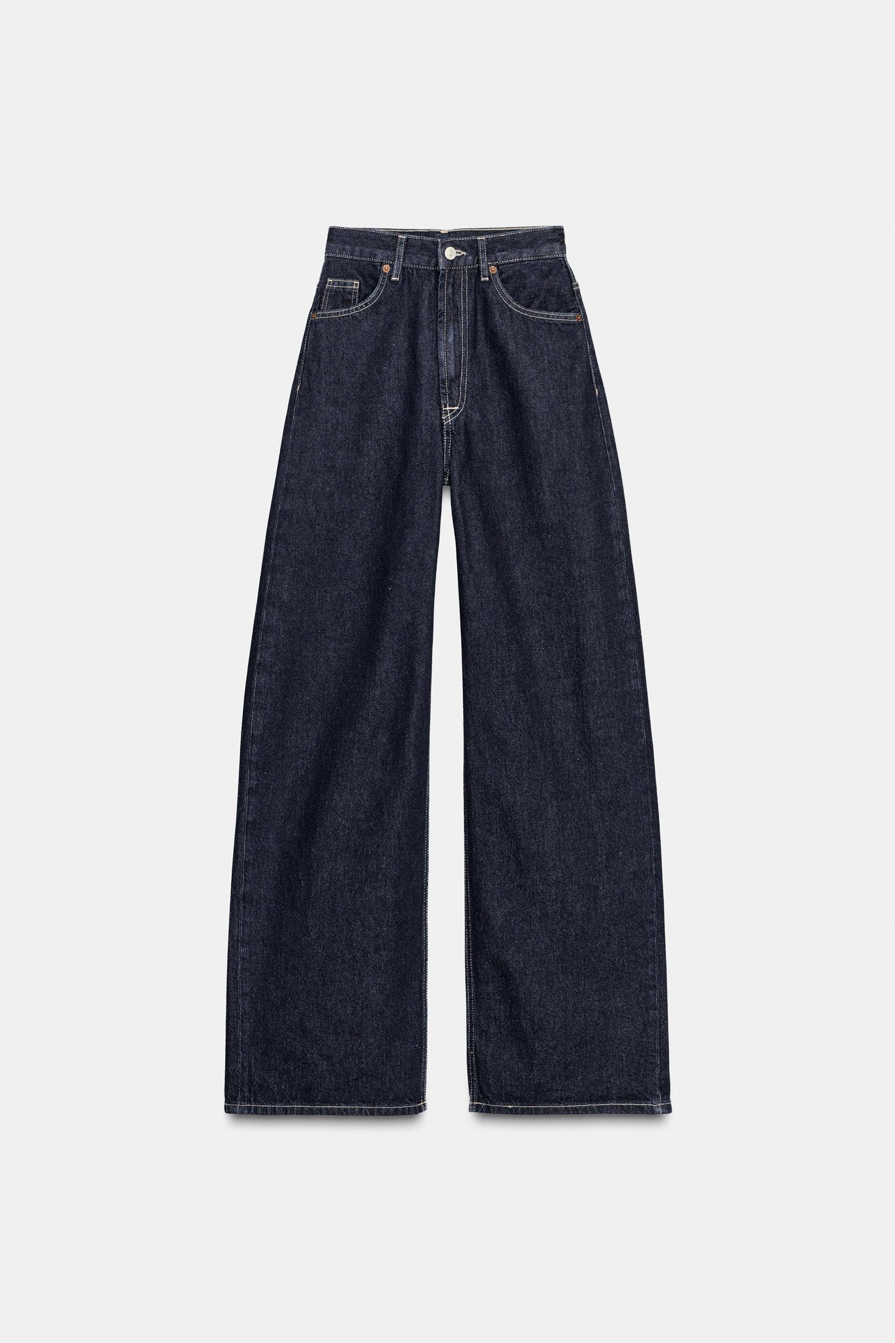 High-waist wide-leg jeans