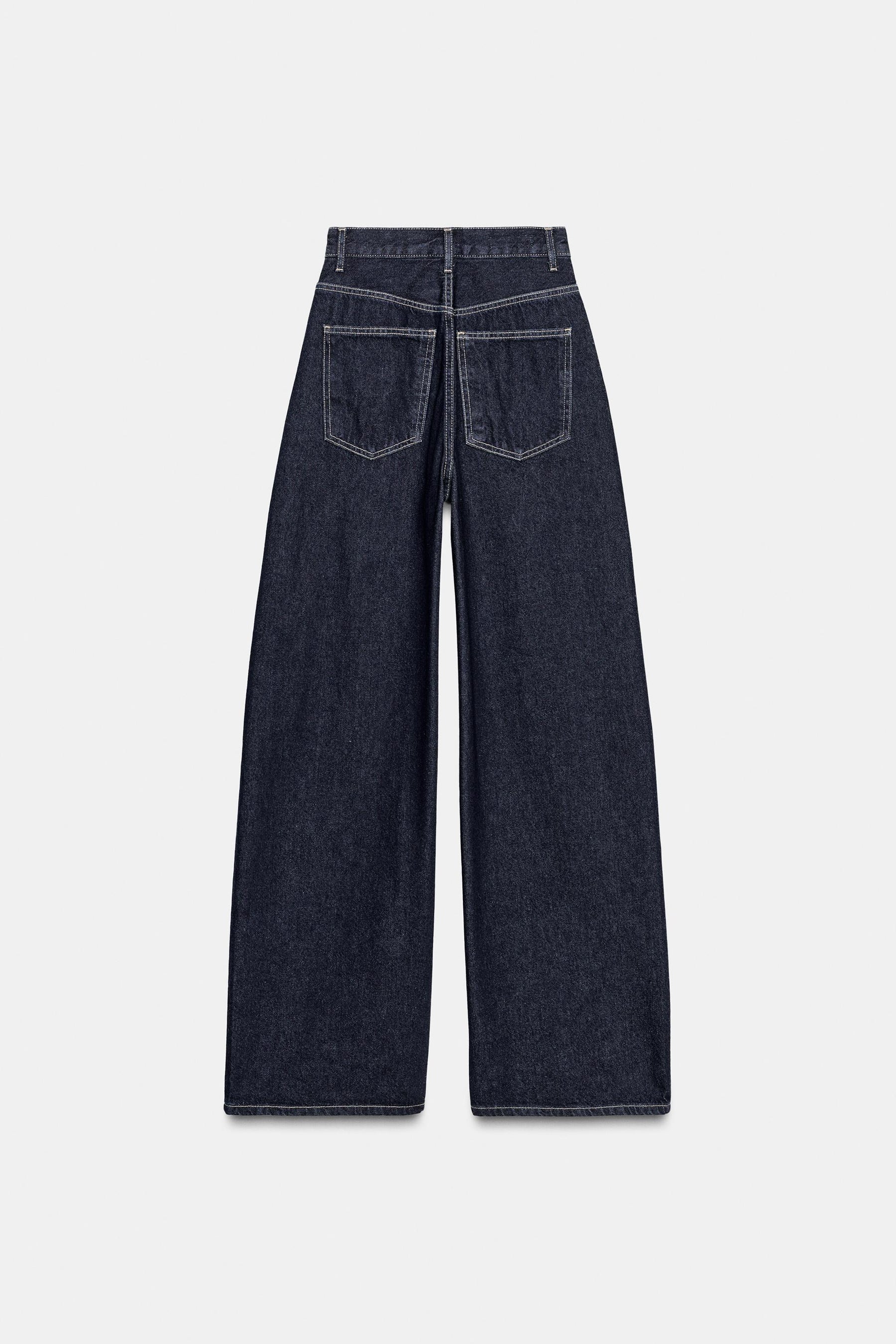 High-waist wide-leg jeans