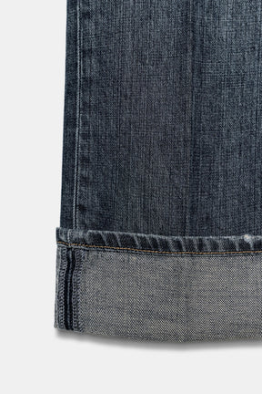 STRAIGHT FOLDED JEANS