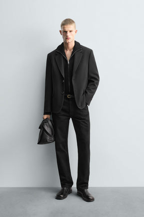 LIMITED EDITION WOOL AND VISCOSE SUIT BLAZER - Image 1