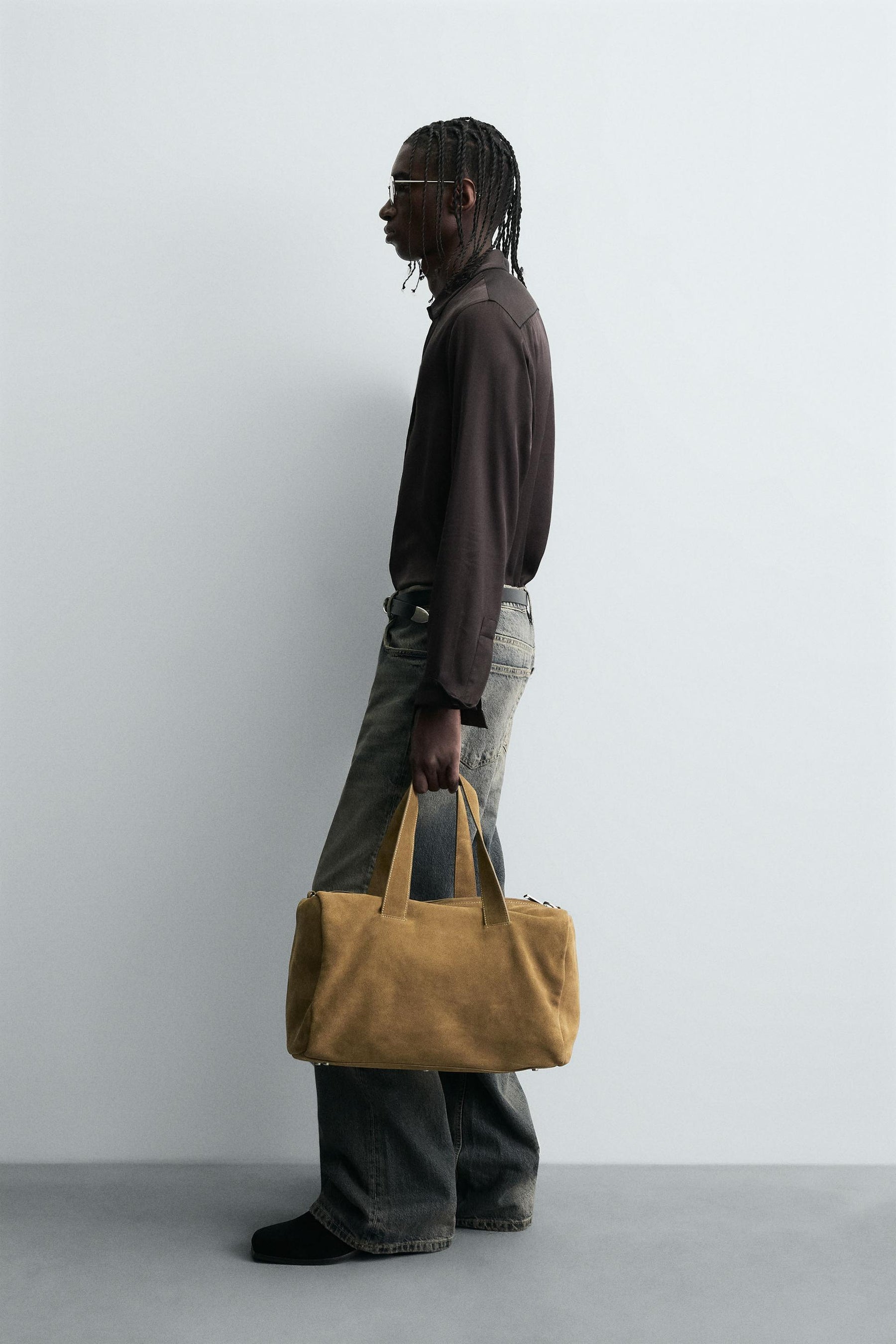 SATIN SHIRT WITH CONTRAST TRIMS - Image 4