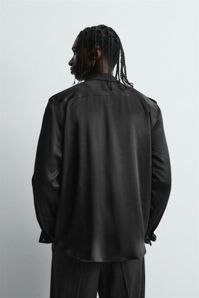 SATIN RELAXED FIT SHIRT - Image 3
