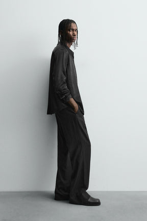 SATIN RELAXED FIT SHIRT - Image 4