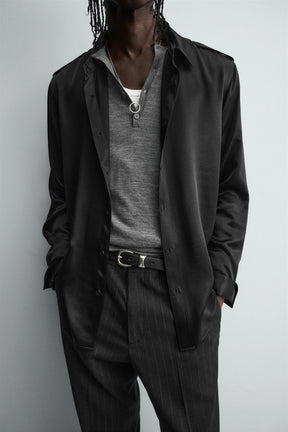 SATIN RELAXED FIT SHIRT - Image 5