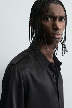 SATIN RELAXED FIT SHIRT - Image 7