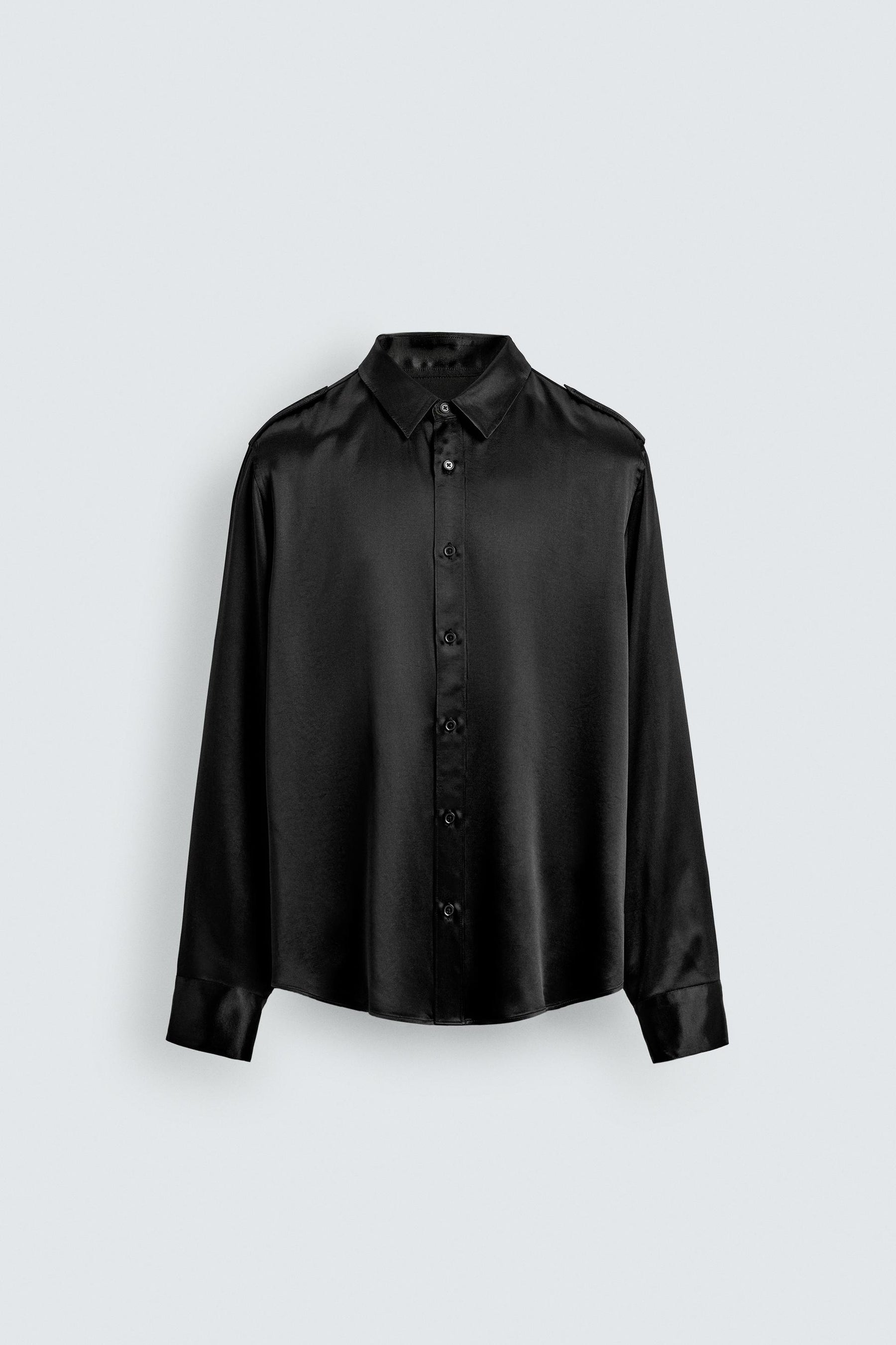 SATIN RELAXED FIT SHIRT - Image 8