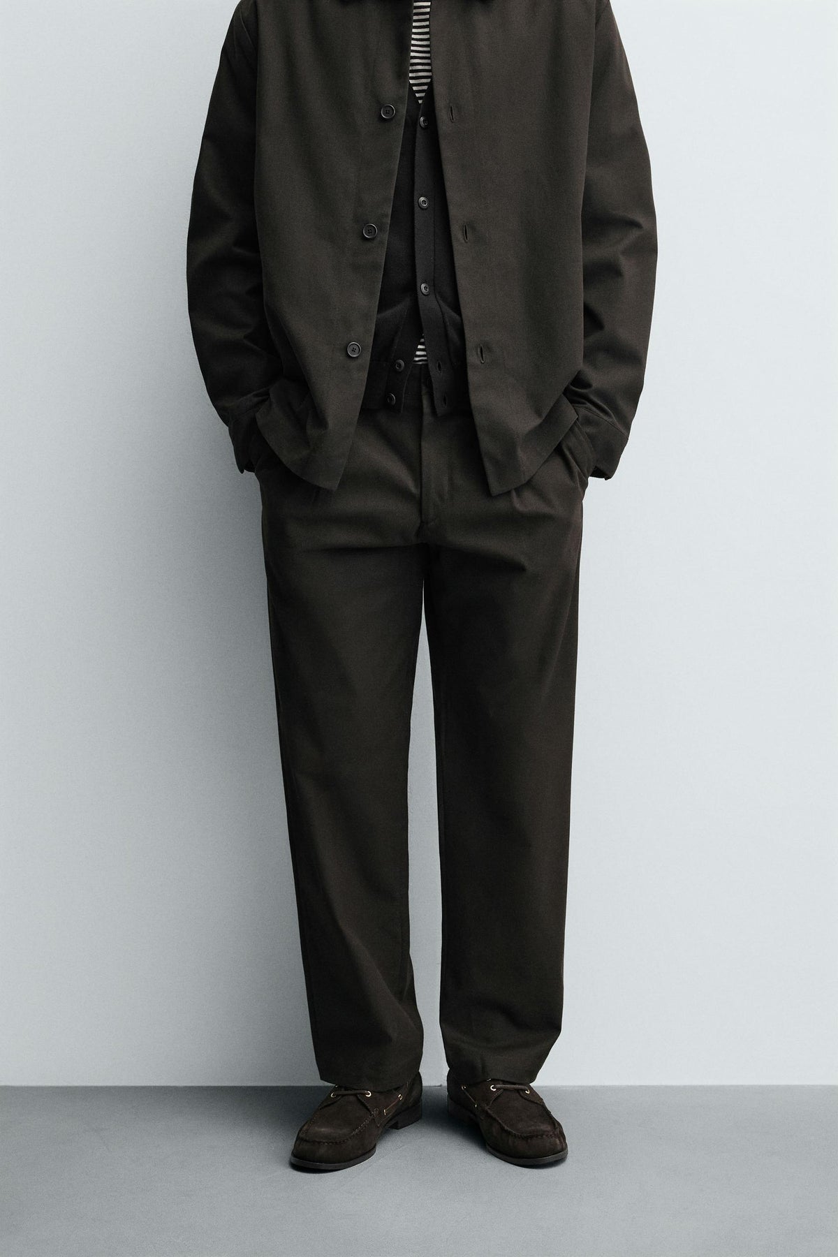 PLEATED TWILL TROUSERS - Image 2