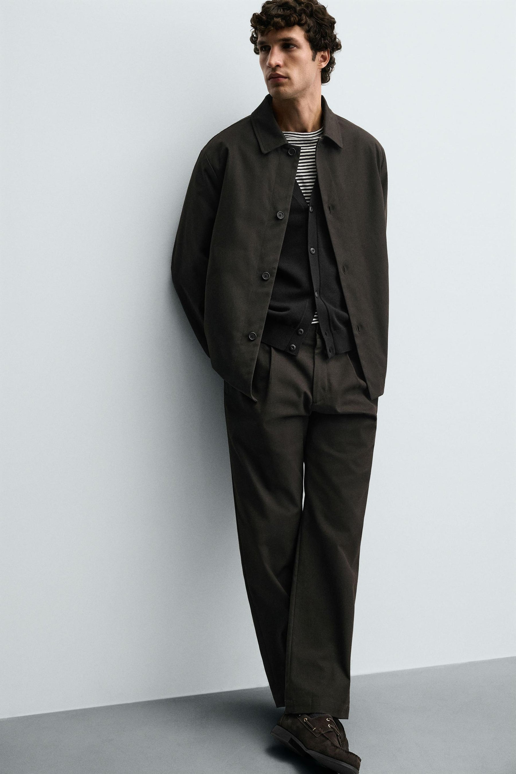 PLEATED TWILL TROUSERS - Image 6