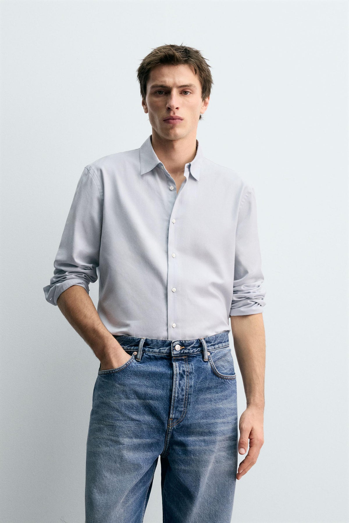 COTTON AND WOOL SHIRT - Image 2