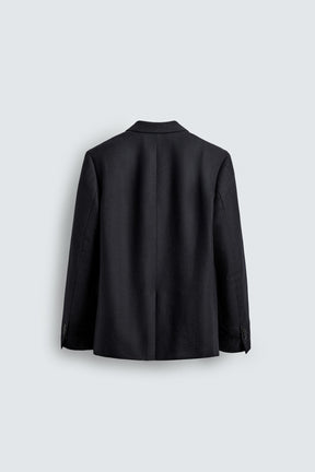 DOUBLE-BREASTED FLANNEL WOOL BLAZER - Image 7