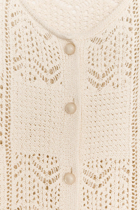 POINTELLE KNIT CARDIGAN - Image 4