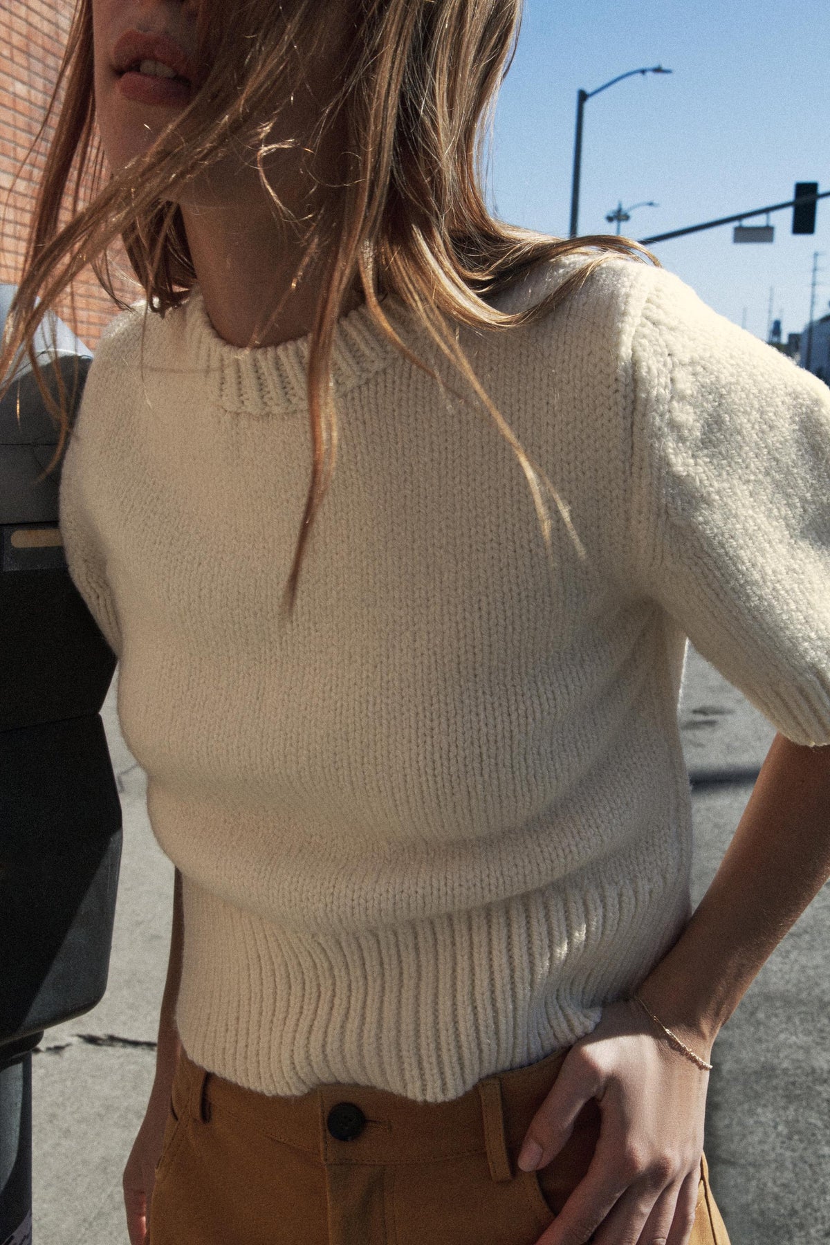 SHORT SLEEVE KNIT JUMPER - Image 1