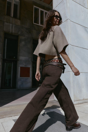 Knit Cardigan with Covered