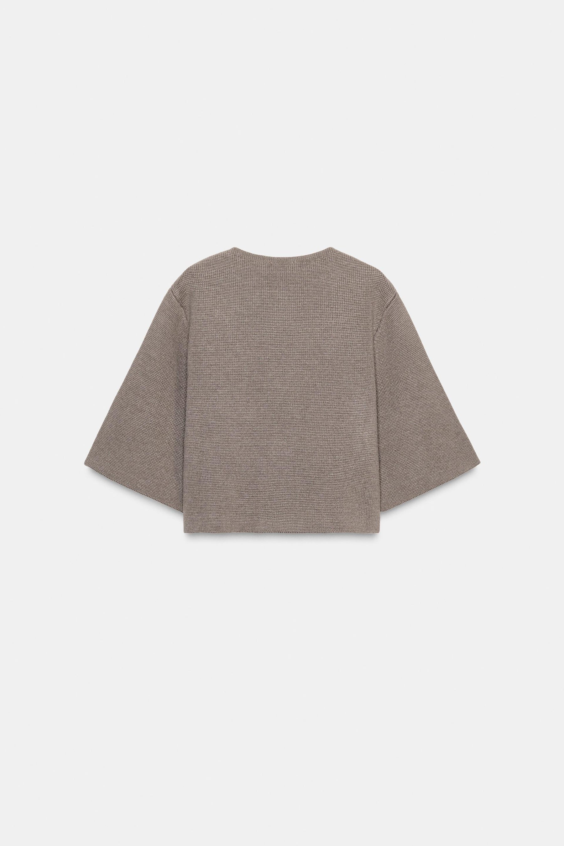 Knit Cardigan with Covered