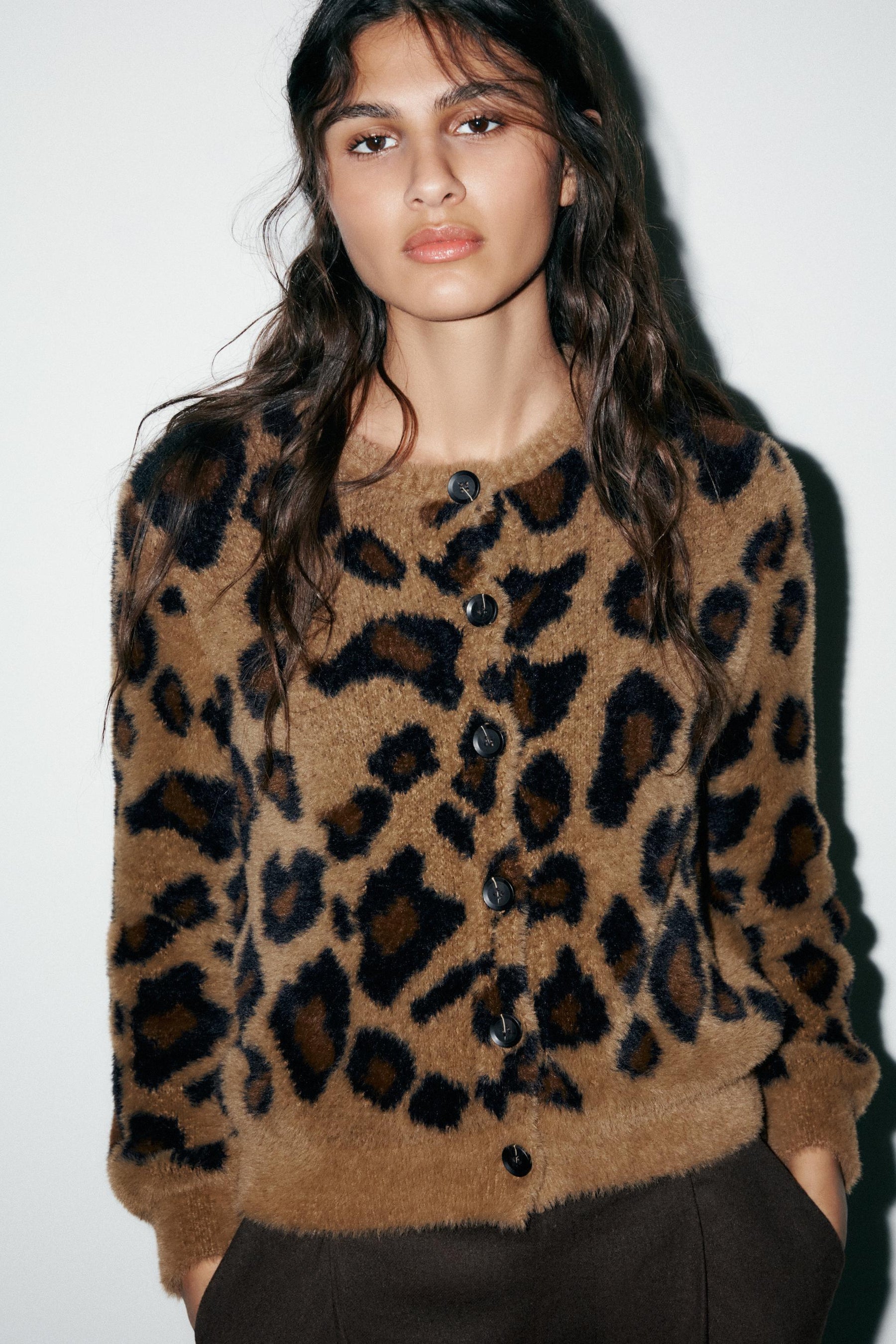 Jacquard Knit Cardigan