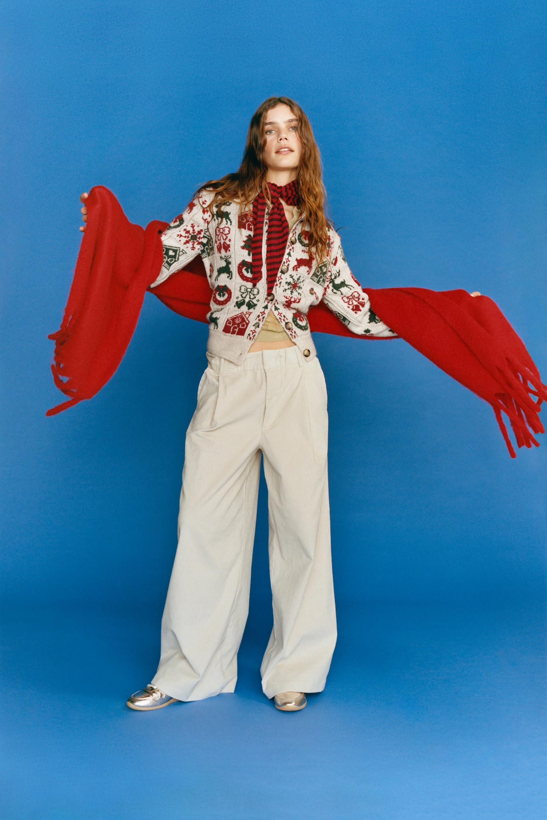 Jacquard Christmas Cardigan