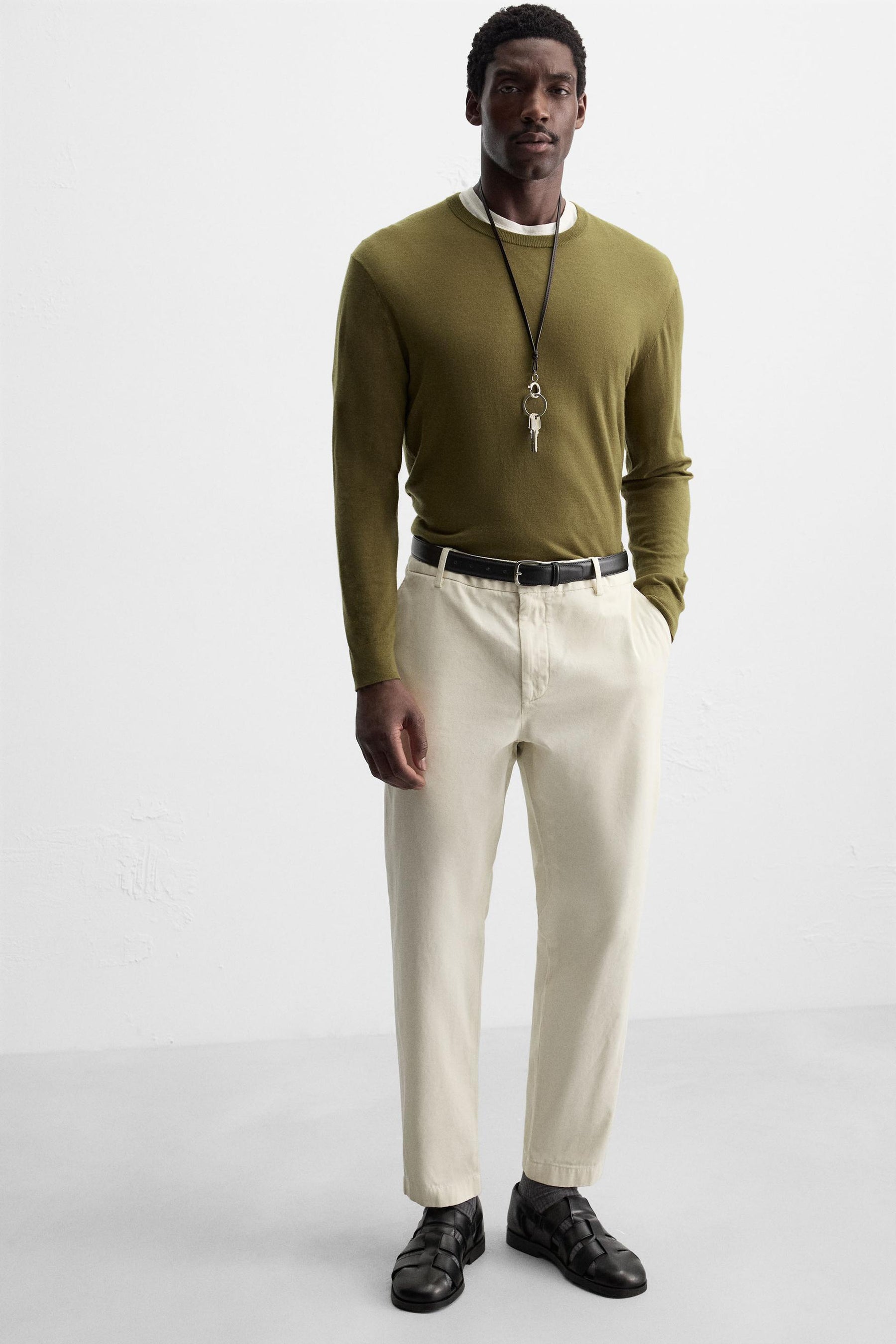 TWILL CHINO TROUSERS - Image 5