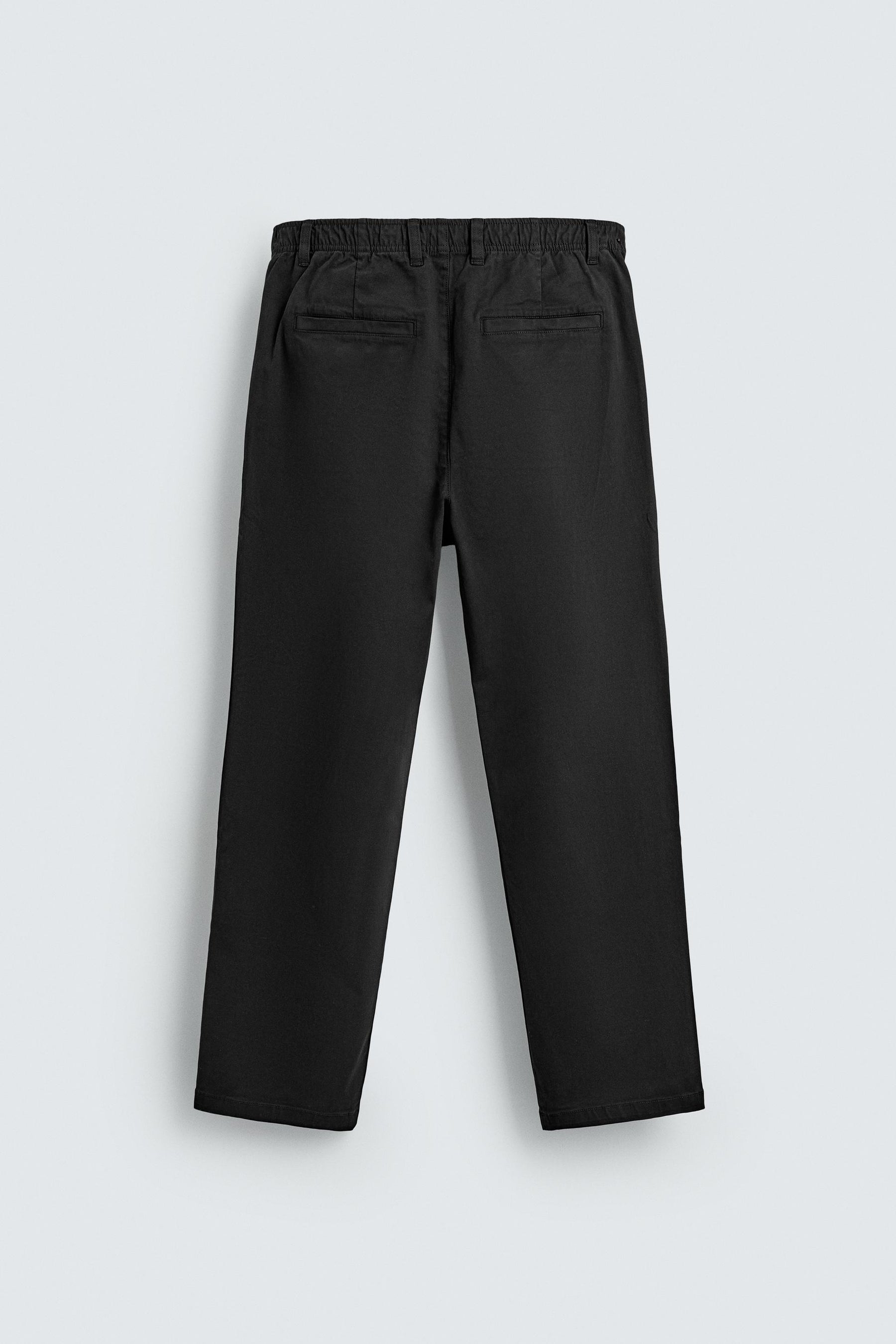 STRAIGHT-LEG TWILL TROUSERS - Image 8