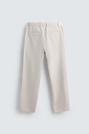 STRAIGHT-LEG TWILL TROUSERS - Image 7