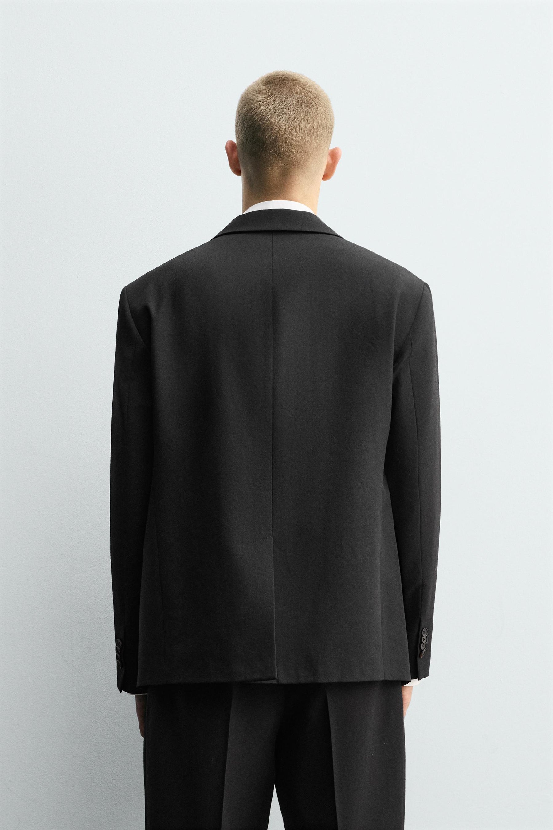 DOUBLE-BREASTED WOOL SUIT BLAZER - Image 3