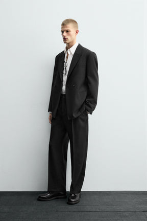 DOUBLE-BREASTED WOOL SUIT BLAZER - Image 4