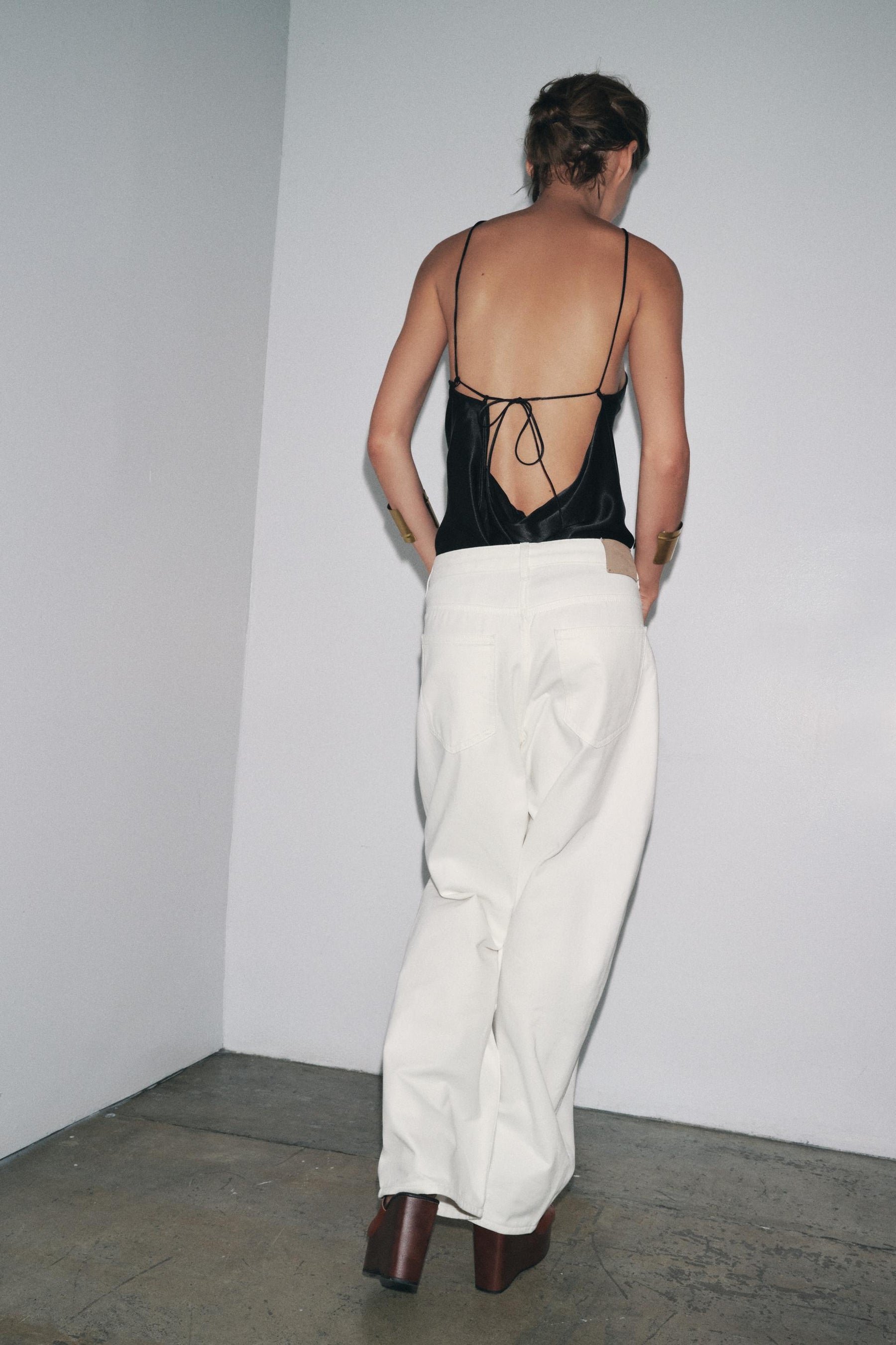 Pleated Cotton Trousers