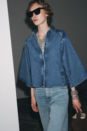 Denim Kimono Shirt