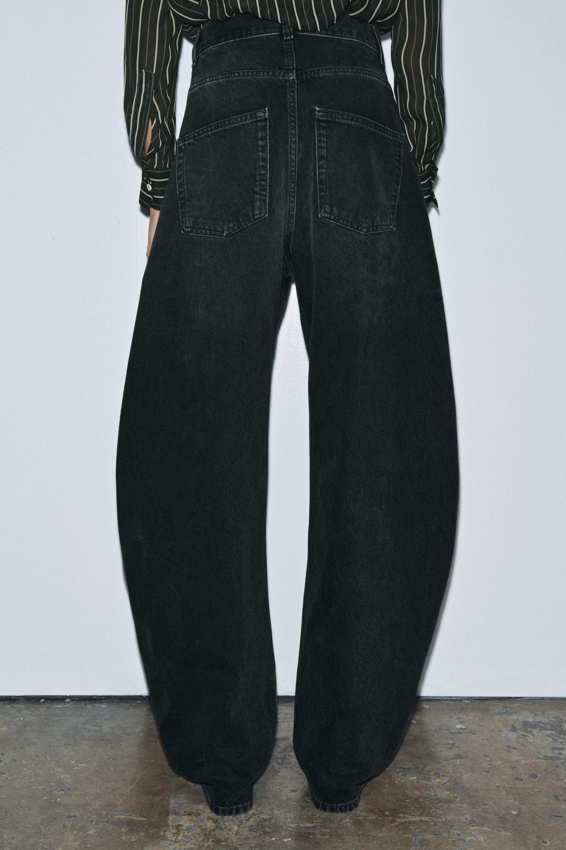 High-Waist Barrel Jeans