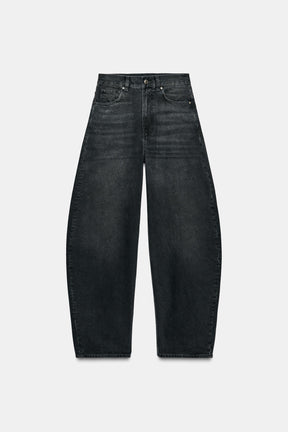 High-Waist Barrel Jeans
