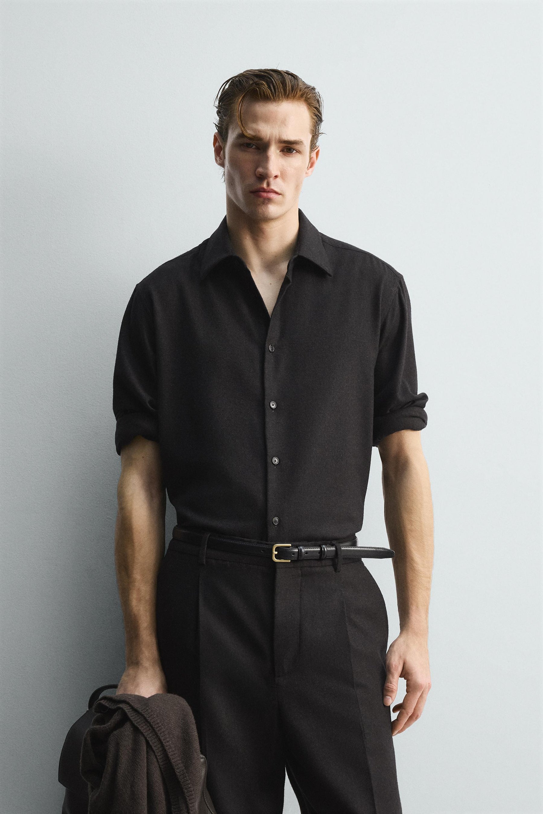 LIMITED EDITION FLOWING WOOL BLEND SHIRT - Image 2