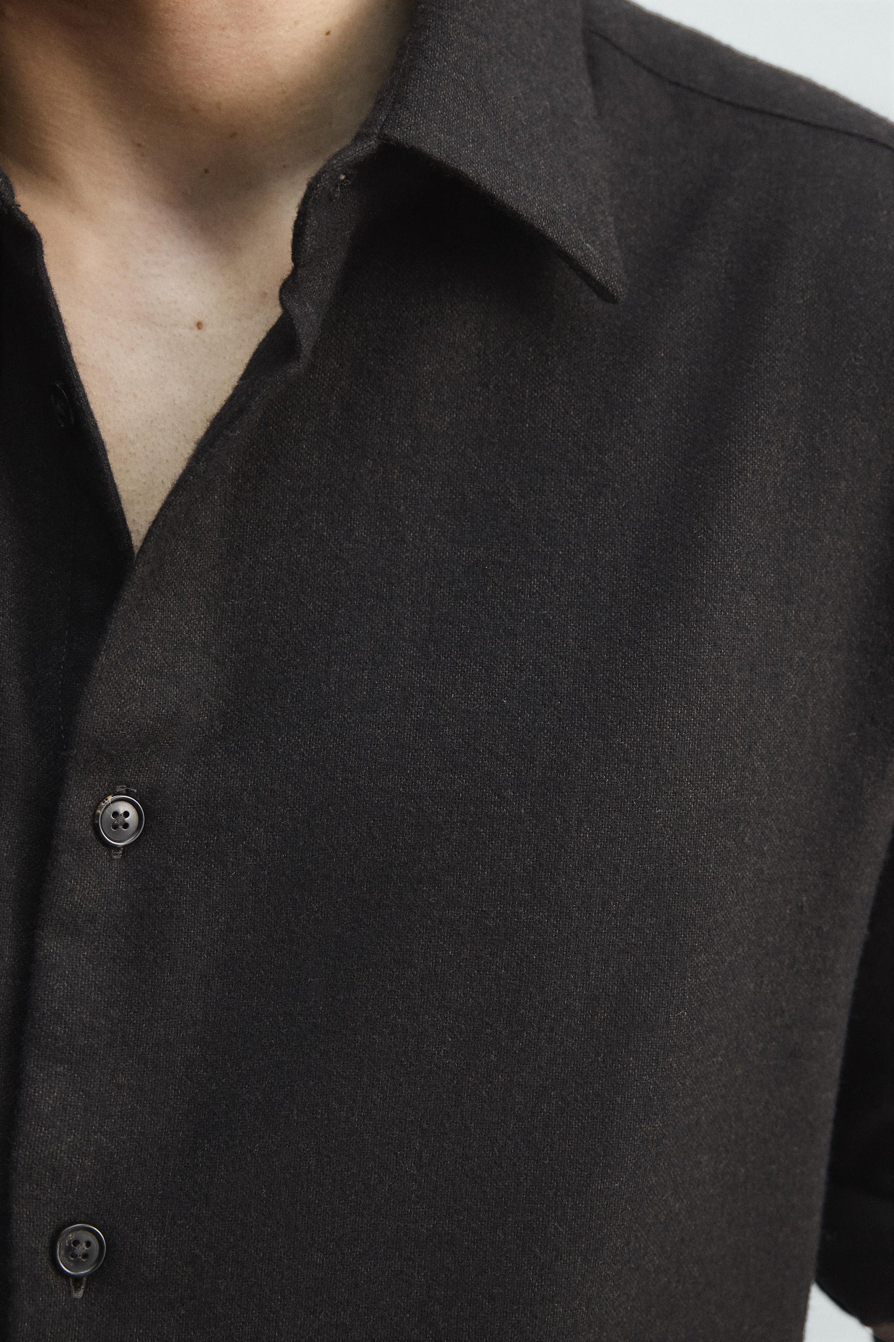 LIMITED EDITION FLOWING WOOL BLEND SHIRT - Image 6