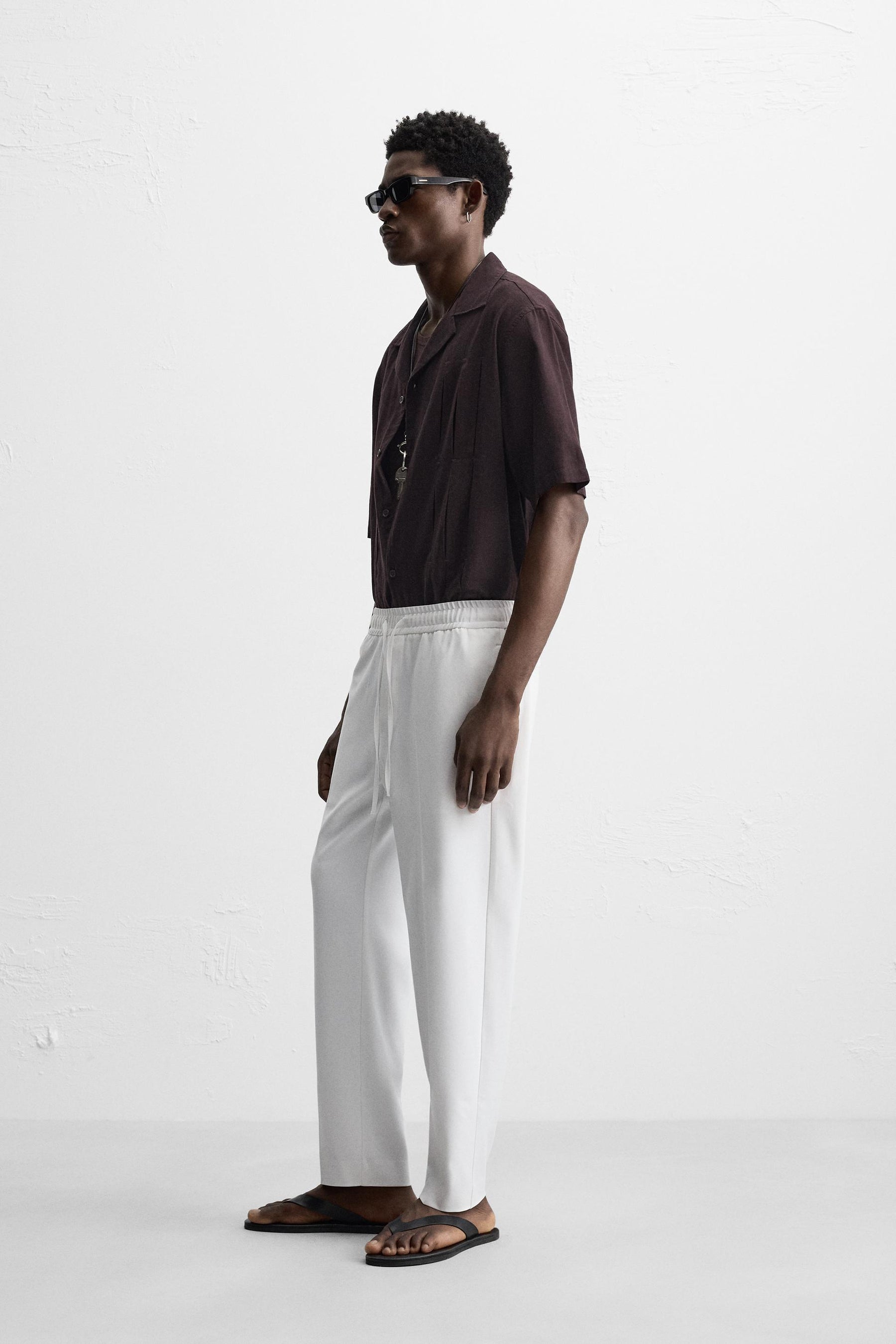 COMFORT FIT JOGGER WAIST TROUSERS - Image 4