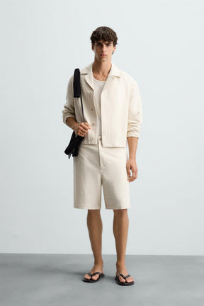 TEXTURED OVERSHIRT - Image 1