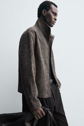 RELAXED FIT TEXTURED OVERSHIRT - Image 6