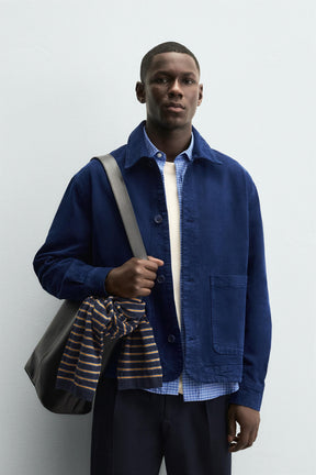 TEXTURED OVERSHIRT WITH POCKETS - Image 2