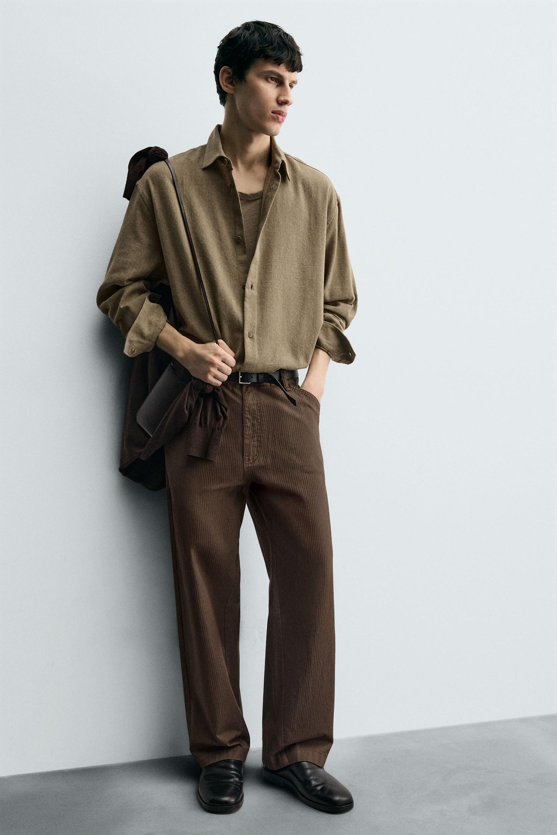 WASHED STRAIGHT-LEG TROUSERS - Image 5