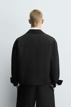 RELAXED FIT OVERSHIRT WITH POCKETS - Image 3