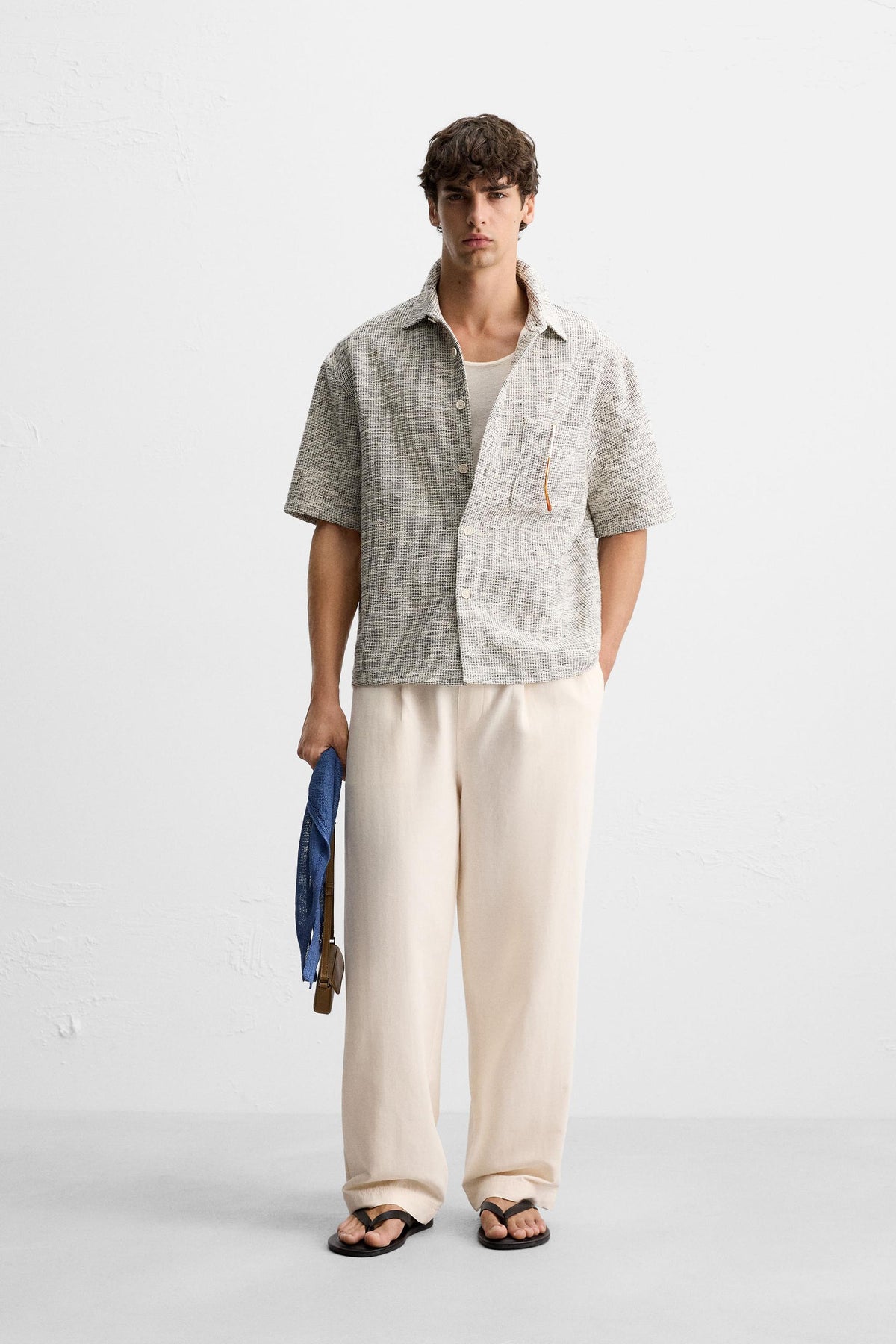 REGULAR FIT JOGGER WAIST TROUSERS - Image 1