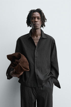 STRIPED FLOWING SHIRT - Image 2